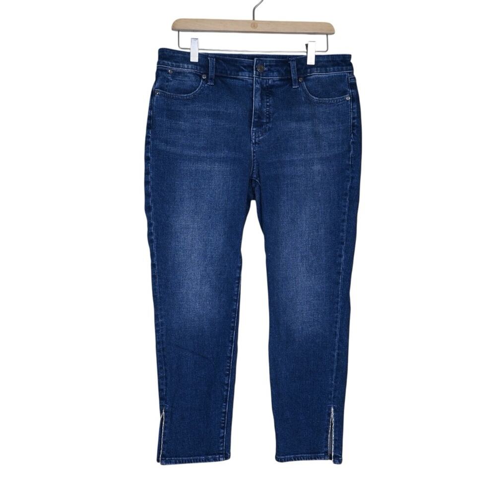 Talbots Women's 10 Petite Slim Ankle Embellished Jean